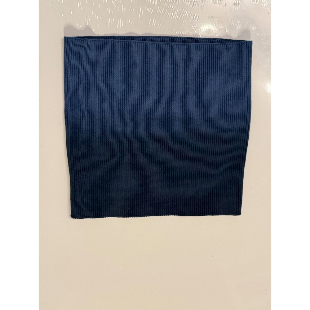 Pact Organic Cotton Ribbed Infinity Scarf Blue Ombre Strapless OS